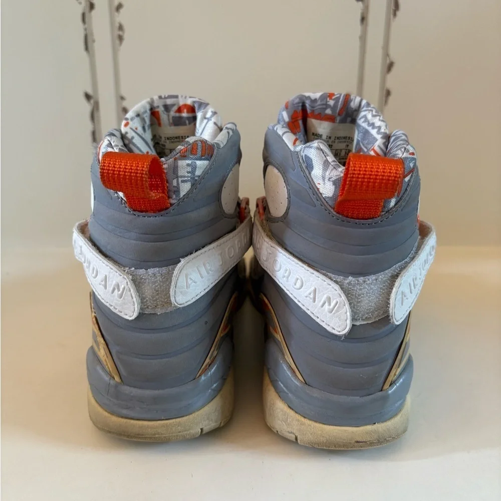Air Jordan Retro 8 - Orange Blaze - Boys Size 6Y (2007 Release)